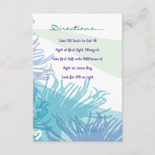 Whale & Sea Life Bat Bar Mitzvah Richtung Karte
