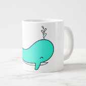 Whale, Sea, Water Jumbo-Tasse (Vorderseite Rechts)