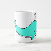 Whale, Sea, Water Kaffeetasse (Mittel)