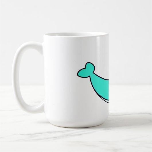 Whale, Sea, Water Kaffeetasse (Links)