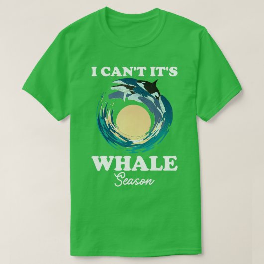 Whale Season Funny Whale Wacther T-Shirt (Design vorne)