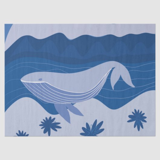 Whale Seidenpapier (Vorderseite)