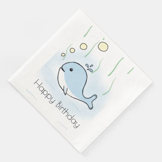 Whale Serviette (Ecke)