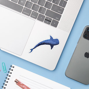 Whale Shark Comic Render Aufkleber