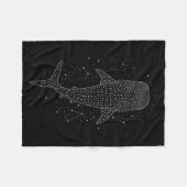 Whale Shark Constellation Marine Life For Animal L Fleecedecke (Vorderseite (Horizontal))