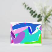 Whale Shark Dolphin Postkarte (Stehend Vorderseite)