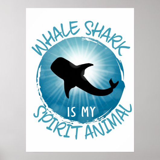 Whale Shark ist mein Geist Tier Poster (Vorne)