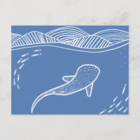Whale Shark Line Art