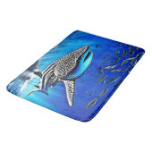 Whale Shark Majestät Design Badematte (Schrägansicht)