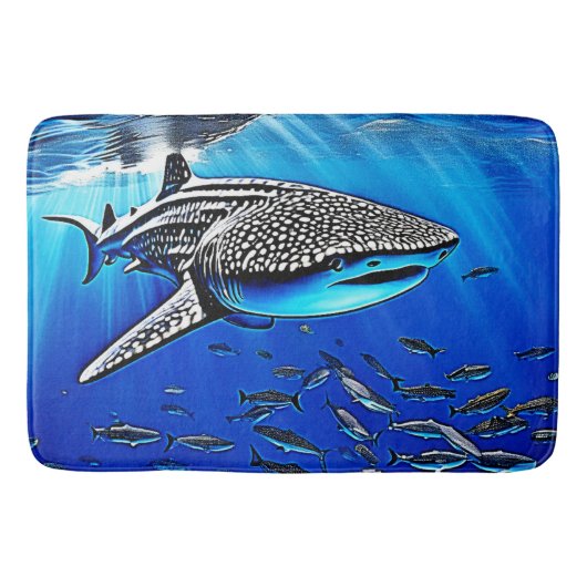 Whale Shark Majestät Design Badematte (Vorderseite)