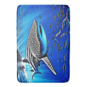 Whale Shark Majestät Design Badematte (Vorderseite Vertikal)