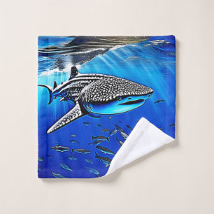 Whale Shark Majestät Design Badhandtuch Set