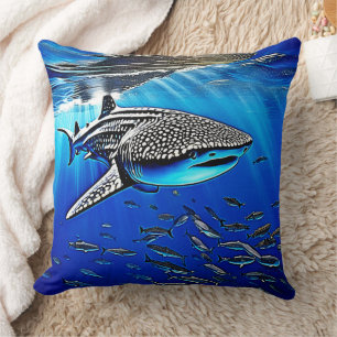 Whale Shark Majestät Design Kissen