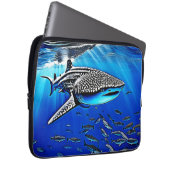 Whale Shark Majestät Design Laptopschutzhülle (Vorne Rechts)