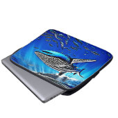 Whale Shark Majestät Design Laptopschutzhülle (Vorne Knopf)