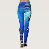 Whale Shark Majestät Design Leggings (Rückseite)