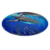Whale Shark Majestät Design Schneidebrett (Ecke)
