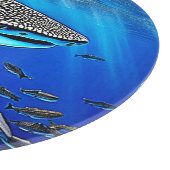 Whale Shark Majestät Design Schneidebrett (Ecke)