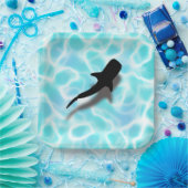 Whale Shark mit Shadow Tropical Beach Pappteller (Party)