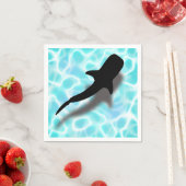 Whale Shark mit Shadow Tropical Beach Serviette (Beispiel)