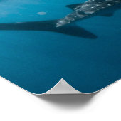 Whale Shark Nature Fotograpy Unterwasserwelt Poster (Ecke)