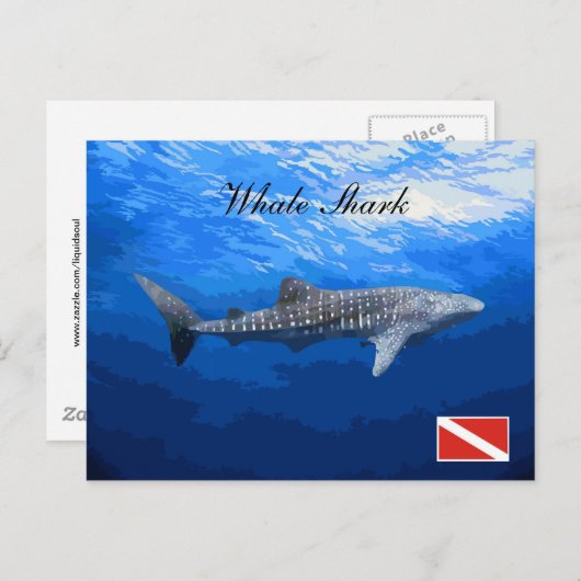 Whale Shark Postcard Postkarte (Vorne/Hinten)