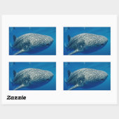 Whale Shark Rechteckiger Aufkleber (Blatt)