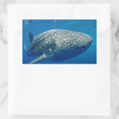 Whale Shark Rechteckiger Aufkleber (Tasche)