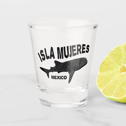 Whale Shark Scuba Diving | Isla Mujeres Schnapsglas (Vorderseite)