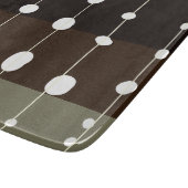 Whale Shark Spots und Streifen Muster Cool Grau Schneidebrett (Ecke)