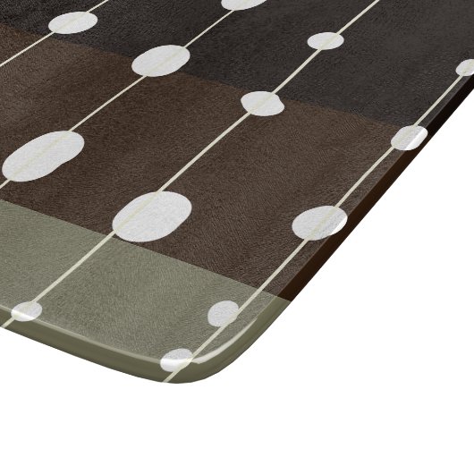 Whale Shark Spots und Streifen Muster Cool Grau Schneidebrett (Ecke)