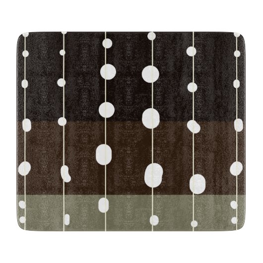 Whale Shark Spots und Streifen Muster Cool Grau Schneidebrett (Vorderseite)