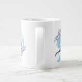 Whale Shark. Watercolor Jumbo-Tasse (Rückseite)