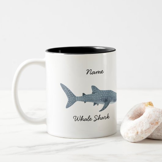 Whale Shark Whale Wasserkaffee Tasse (Mit Donut)