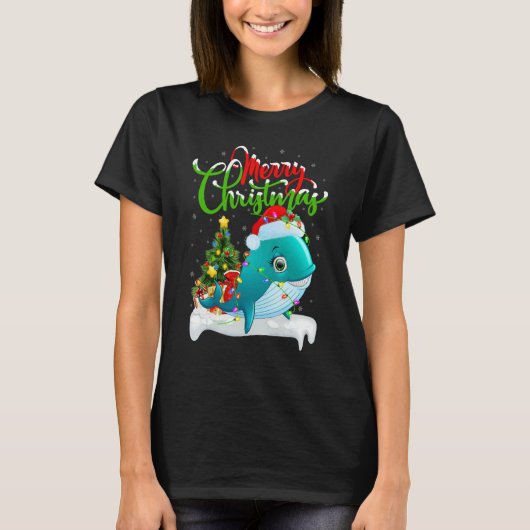 Whale Shark Xmas Decorations Whale Shark Christm T-Shirt (Vorderseite)