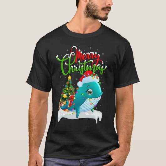Whale Shark   Xmas Decorations Whale Shark Christm T-Shirt (Vorderseite)