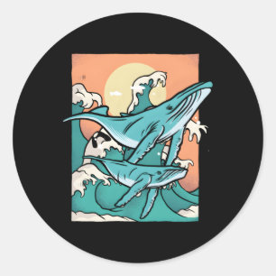 Whale Sharks Orca Beluga Whale Orcas Narwhal Runder Aufkleber