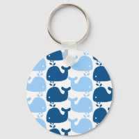 Whale Silhouette Print Schlüsselanhänger