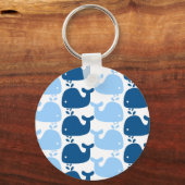 Whale Silhouette Print Schlüsselanhänger (Vorderseite)