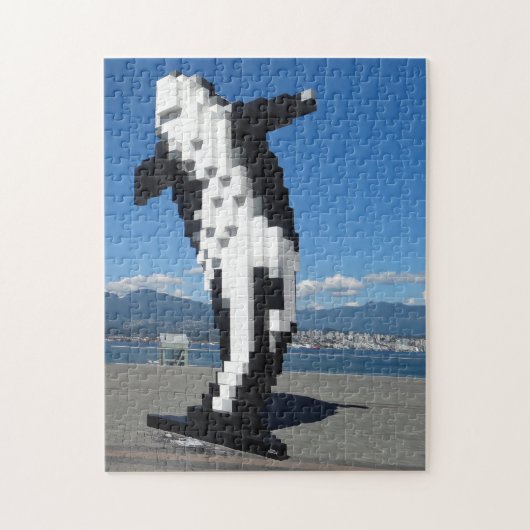 Whale Skulptur Vancouver. Puzzle (Vertikal)