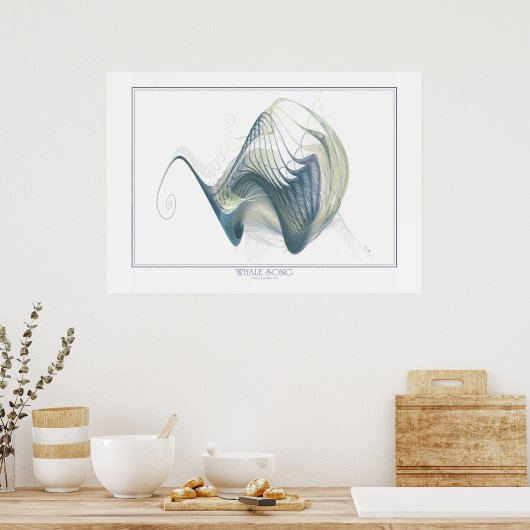 Whale Song Print Poster (Küche)