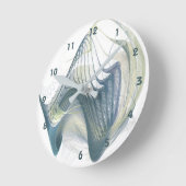 Whale Song Wall Clock Runde Wanduhr (Winkel)