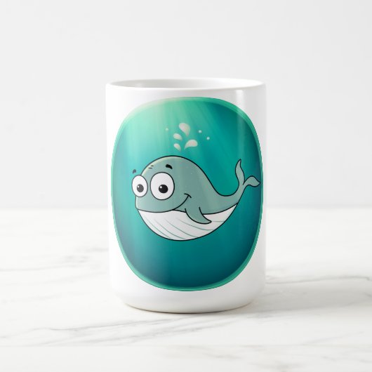 Whale, Sperm Whale, Underwater Kaffeetasse (Mittel)