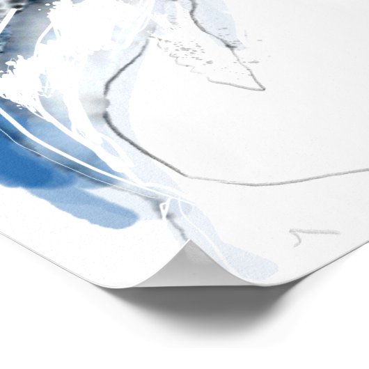 Whale Splash Poster (Ecke)