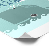 Whale Splish Splash Poster Print (Ecke)