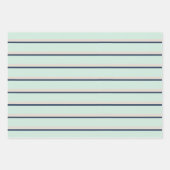 Whale - Star - Stripmuster Navy Blue Geschenkpapier Set (Vorderseite 3)