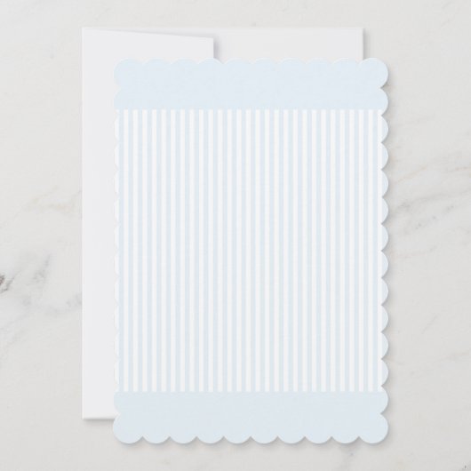 Whale Starfish Nautical Einladung zum ersten Gebur (Rückseite)