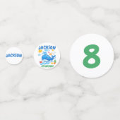 Whale Summer Birthday Party Decor  Konfetti (Vorderseiten)