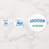 Whale Summer Birthday Party Decor  Konfetti (Rückseiten)