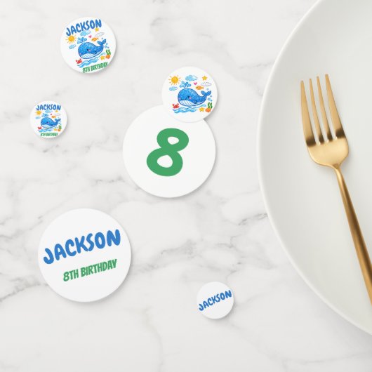 Whale Summer Birthday Party Decor  Konfetti (Gruppe)